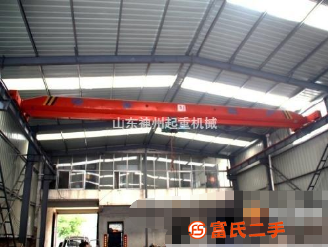 轉讓處理單梁起重機,9.5成新5噸跨度17.5米單梁天車,